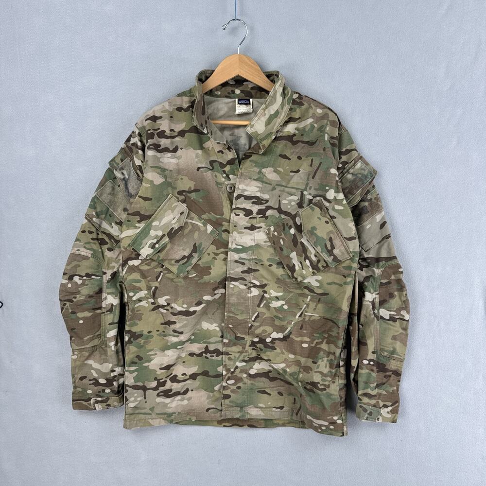 Patagonia MARS Level 9 Combat Field Shirt Mens LT MultiCam Camo Military Jacket